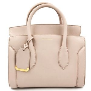 Alexander McQueen Heroine 30 Nude Leather Bag